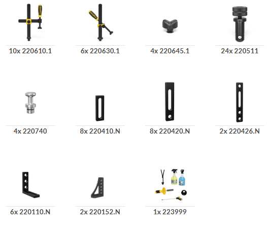 Set 3 für 22er Schweißtisch