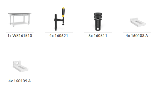 Siegmund Werkbank höhenverstellbar mit Stahlplatte 1500x1000 inkl. Zubehör