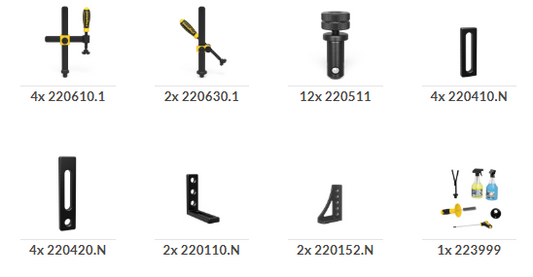 Set 1 für 22er Schweißtisch