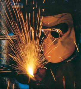 Schweißlederhaube/Maske kurz mit Haube, D 50 mm