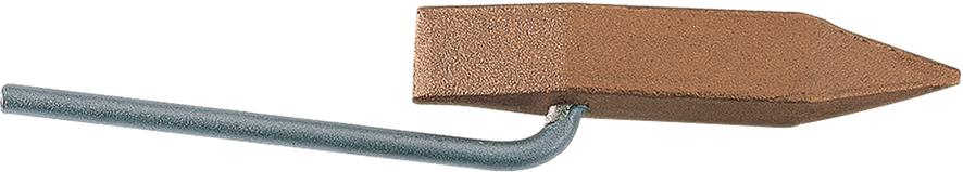 Kupferstück Propan 250 g Hammerform spitz GCE