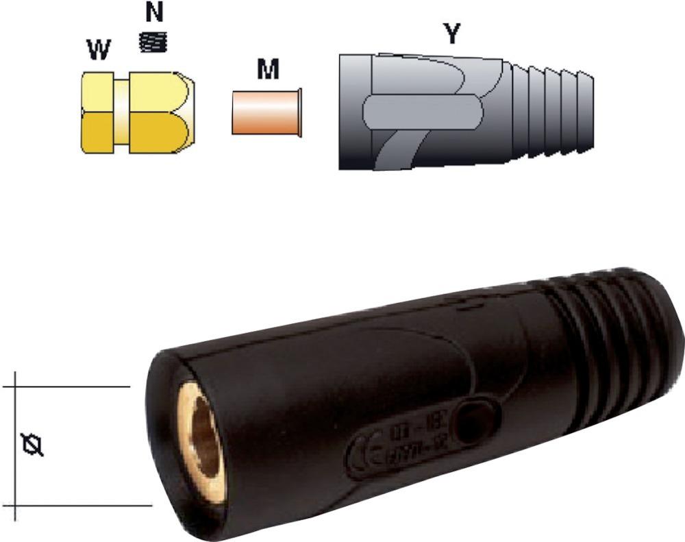 Schweißkabelbuchse 300 A (35-50 qmm)