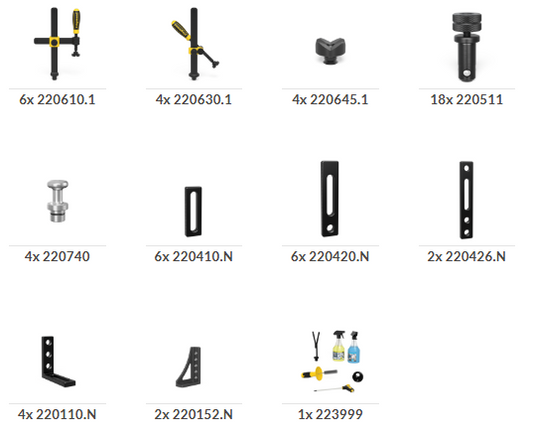Set 2 für 22er Schweißtisch