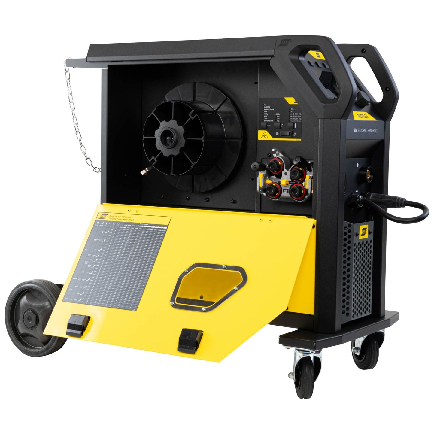 Schweißgerät ESAB Rustler EM 350C PRO SYN inkl. Schweißbrenner und Zubehör