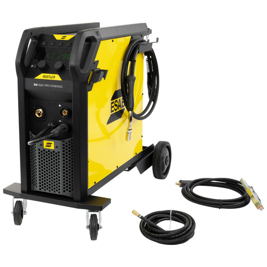 Schweißgerät ESAB Rustler EM 350C PRO SYN inkl. Schweißbrenner und Zubehör