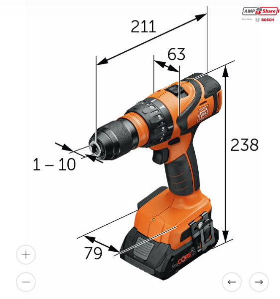 Akku-Bohrschrauber ABS 18 Q AS