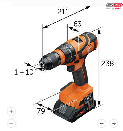Akku-Bohrschrauber ABS 18 Q AS