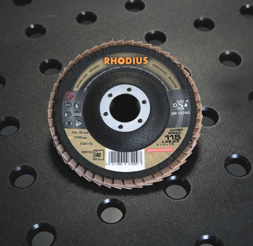 Fächerschleifscheiben JUMBO SPEED EXTENDED 115x22,23 K40 1 VE (10 Stück)