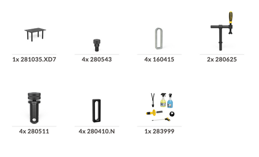Sonderaktion Schweißtisch Basic 8.7 1500x1000x25 Plasmanitriert mit Diagonalraster inkl. Zubehör