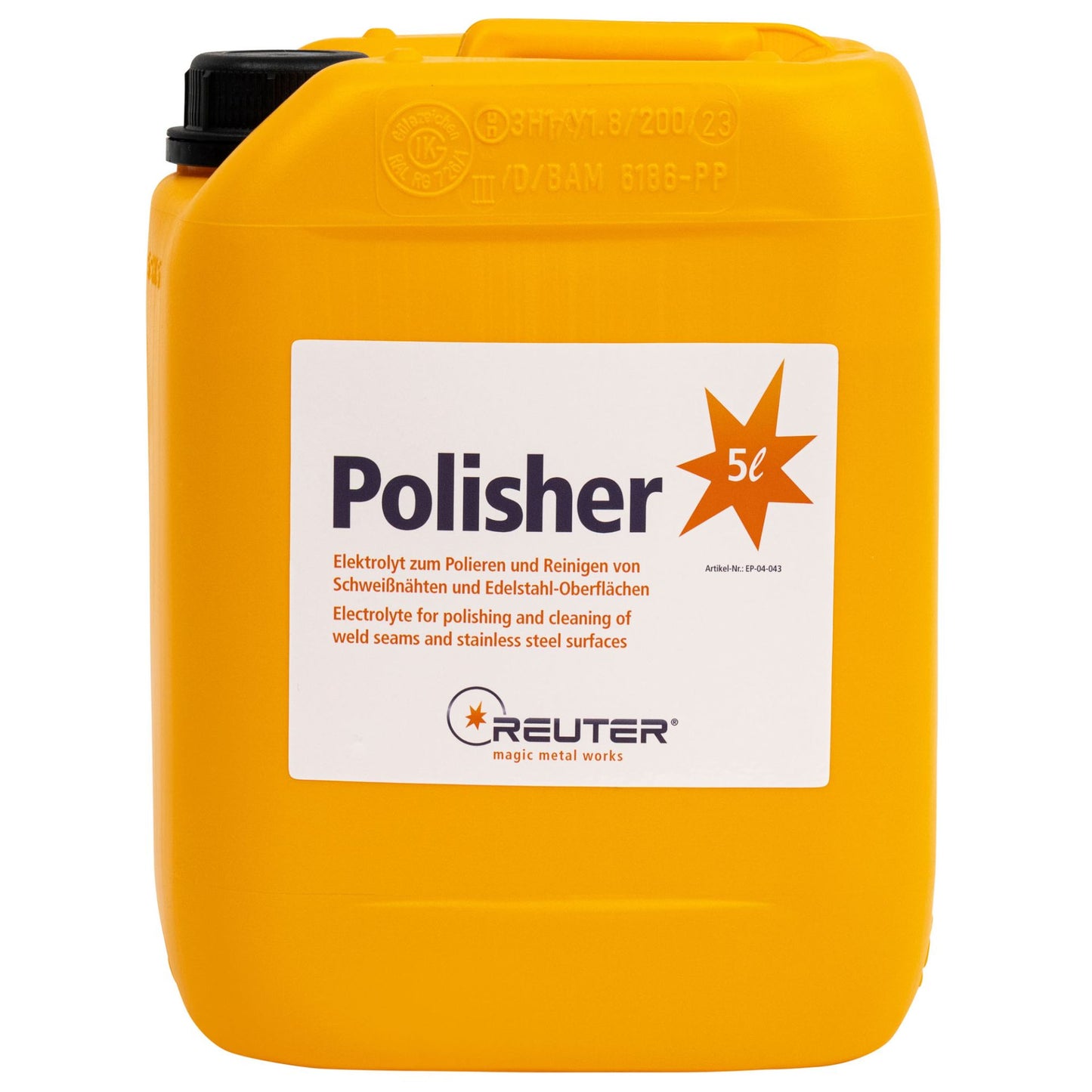 Polisher Elektrolyt, 5 Liter Kanister, orange