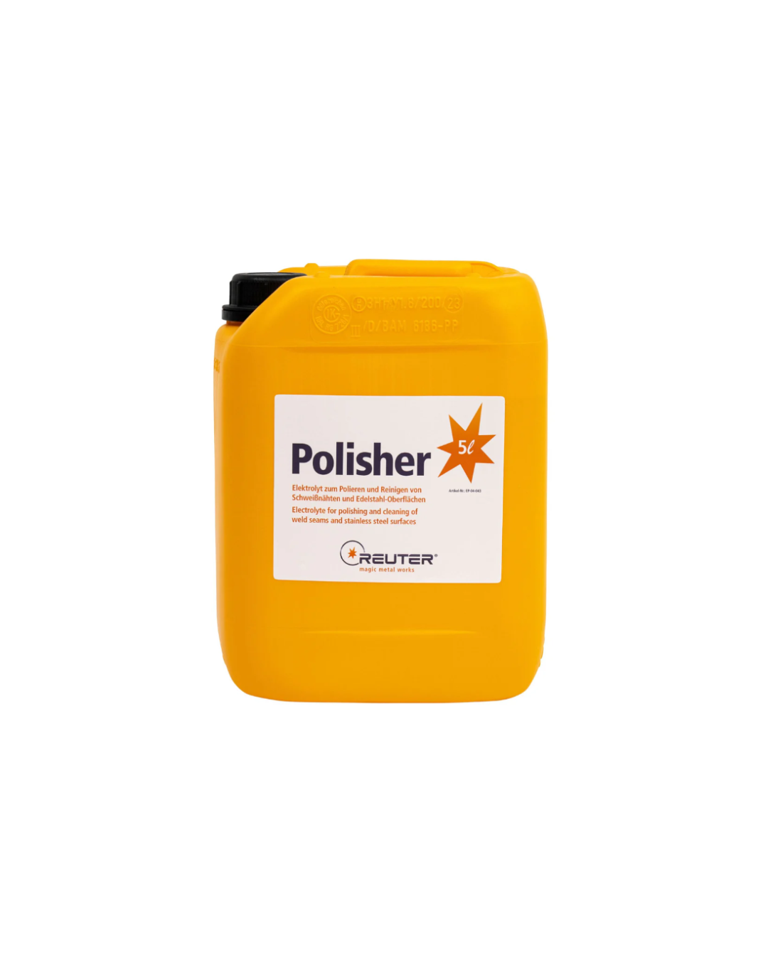 Reuter Polisher Elektrolyt, 5 Liter Kanister, orange