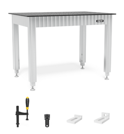 Siegmund Werkbank höhenverstellbar mit Stahlplatte 1200x800 inkl. Zubehör