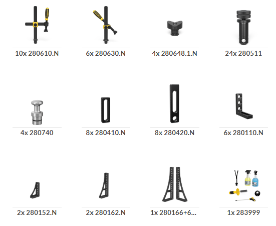 Set 3 für 28er Schweißtisch