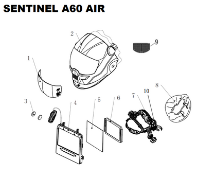 Schweißhelm ESAB Sentinel A60 Air