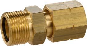 Geräte-Anschlussadapter AG M22 x 1,5 LH x G 3/8" LH-ÜM GOK