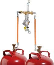 Flaschenanlage 16 bar 2FL 4 kg/h, 50 mbar GOK