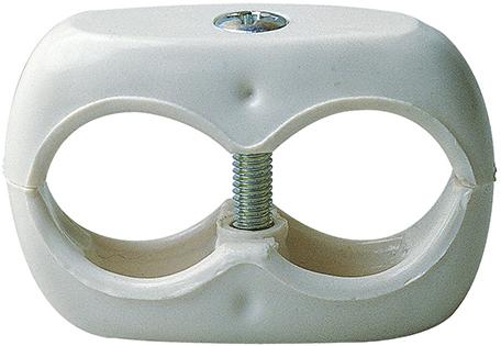 Doppelschlauchklemme Kunststoff, 13 x 13 mm