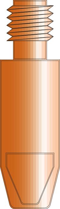 Stromdüse ERGOPLUS E-Cu MB 25, M6, D 1,2-28 mm