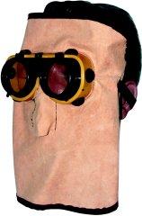 Schweißlederhaube/Maske kurz, D 50 mm